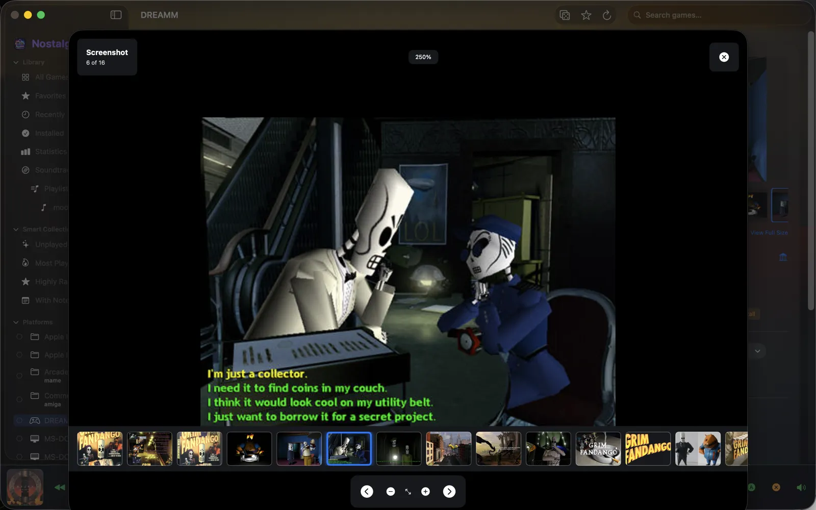 exodos macos box art and screenshot viewer in NostalgiApp
